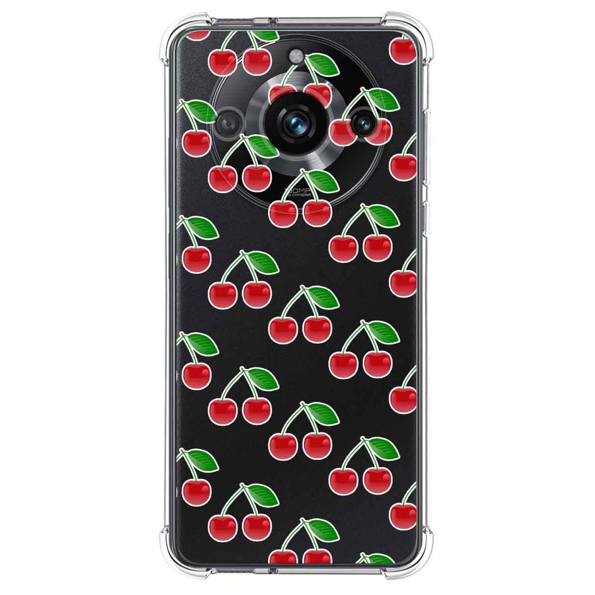 Funda Silicona Antigolpes para Realme 11 Pro / 11 Pro+ Plus diseño Cerezas Dibujos