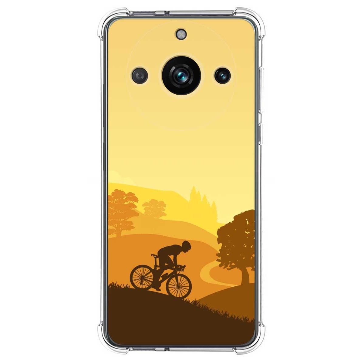 Funda Silicona Antigolpes para Realme 11 Pro / 11 Pro+ Plus diseño Ciclista Dibujos