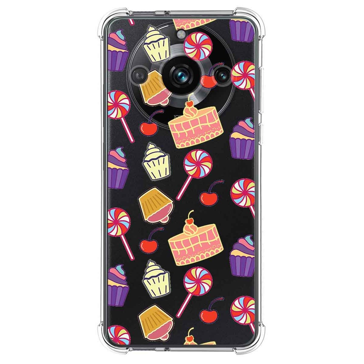 Funda Silicona Antigolpes para Realme 11 Pro / 11 Pro+ Plus diseño Dulces 01 Dibujos