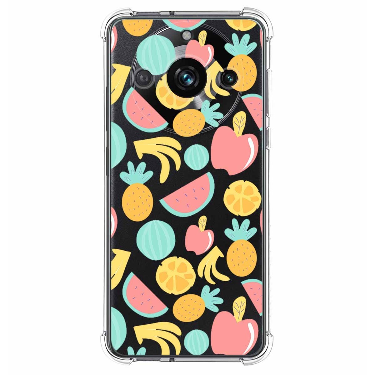 Funda Silicona Antigolpes para Realme 11 Pro / 11 Pro+ Plus diseño Frutas 02 Dibujos