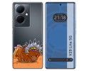 Funda Silicona Transparente para Vivo V29 Lite 5G diseño Bufalo Dibujos