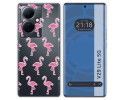 Funda Silicona Transparente para Vivo V29 Lite 5G diseño Flamenco Dibujos