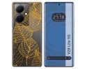 Funda Silicona Transparente para Vivo V29 Lite 5G diseño Hojas Dibujos