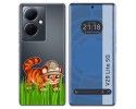 Funda Silicona Transparente para Vivo V29 Lite 5G diseño Tigre Dibujos