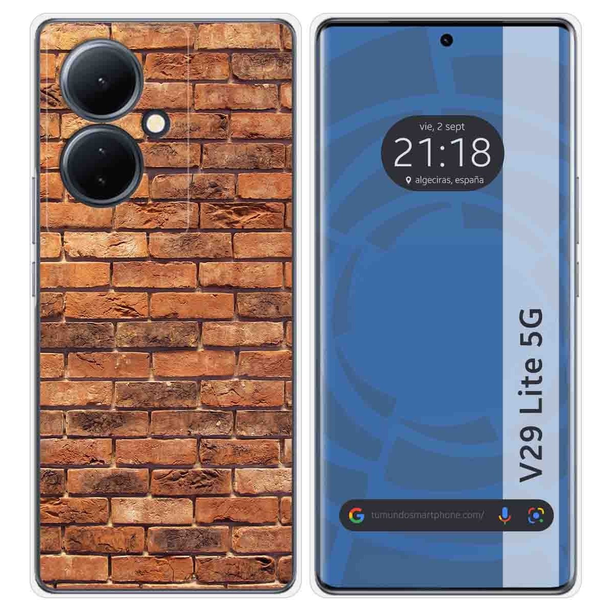 Funda Silicona para Vivo V29 Lite 5G diseño Ladrillo 04 Dibujos