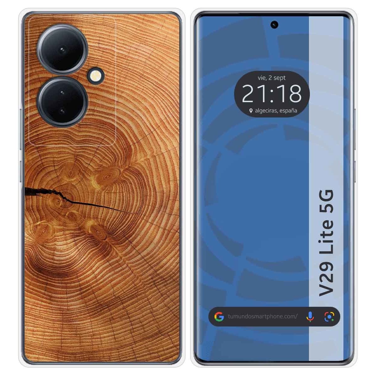 Funda Silicona para Vivo V29 Lite 5G diseño Madera 04 Dibujos