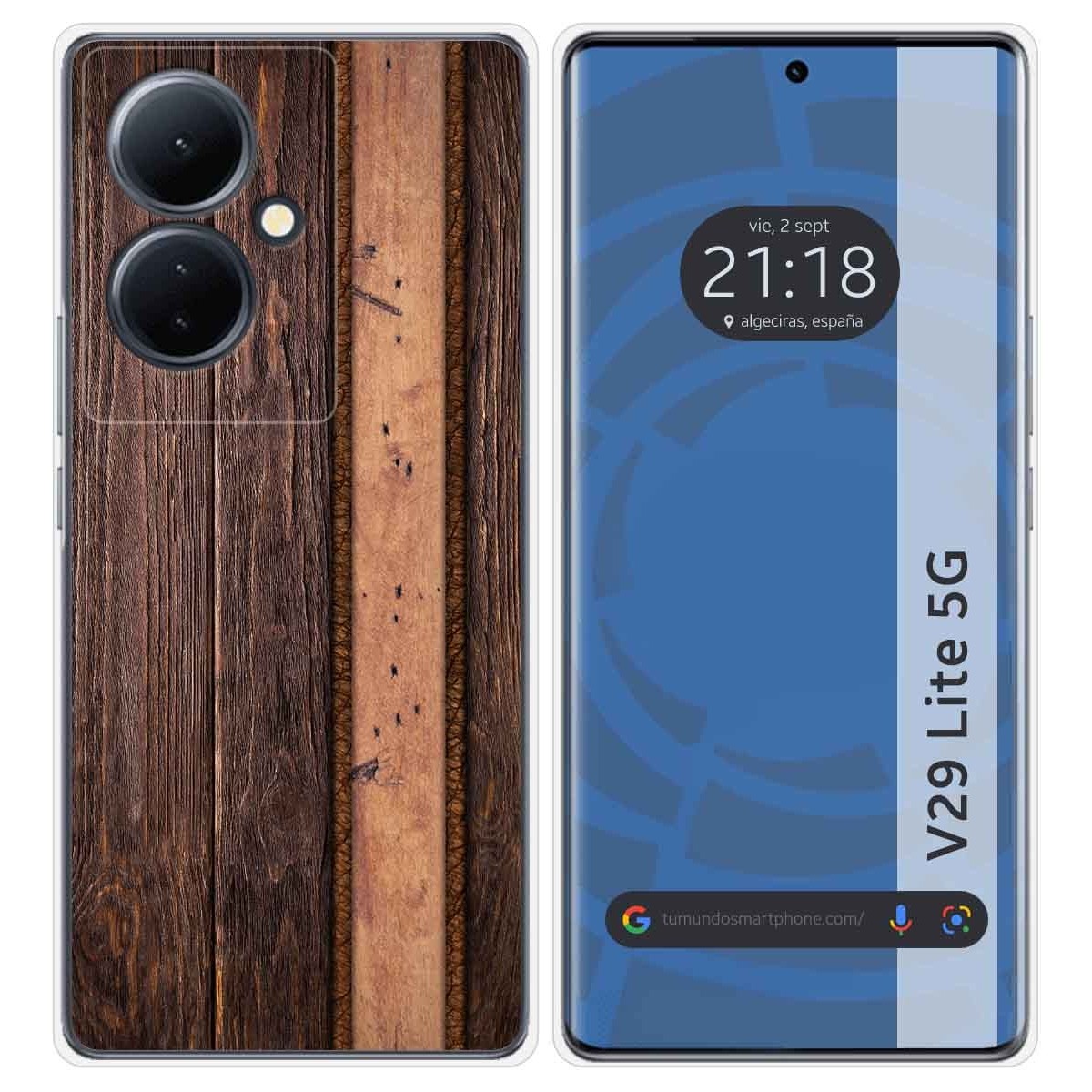 Funda Silicona para Vivo V29 Lite 5G diseño Madera 05 Dibujos