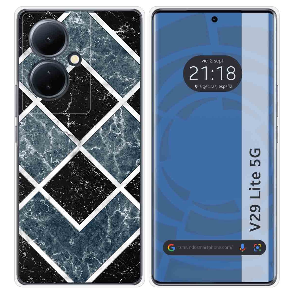 Funda Silicona para Vivo V29 Lite 5G diseño Mármol 06 Dibujos