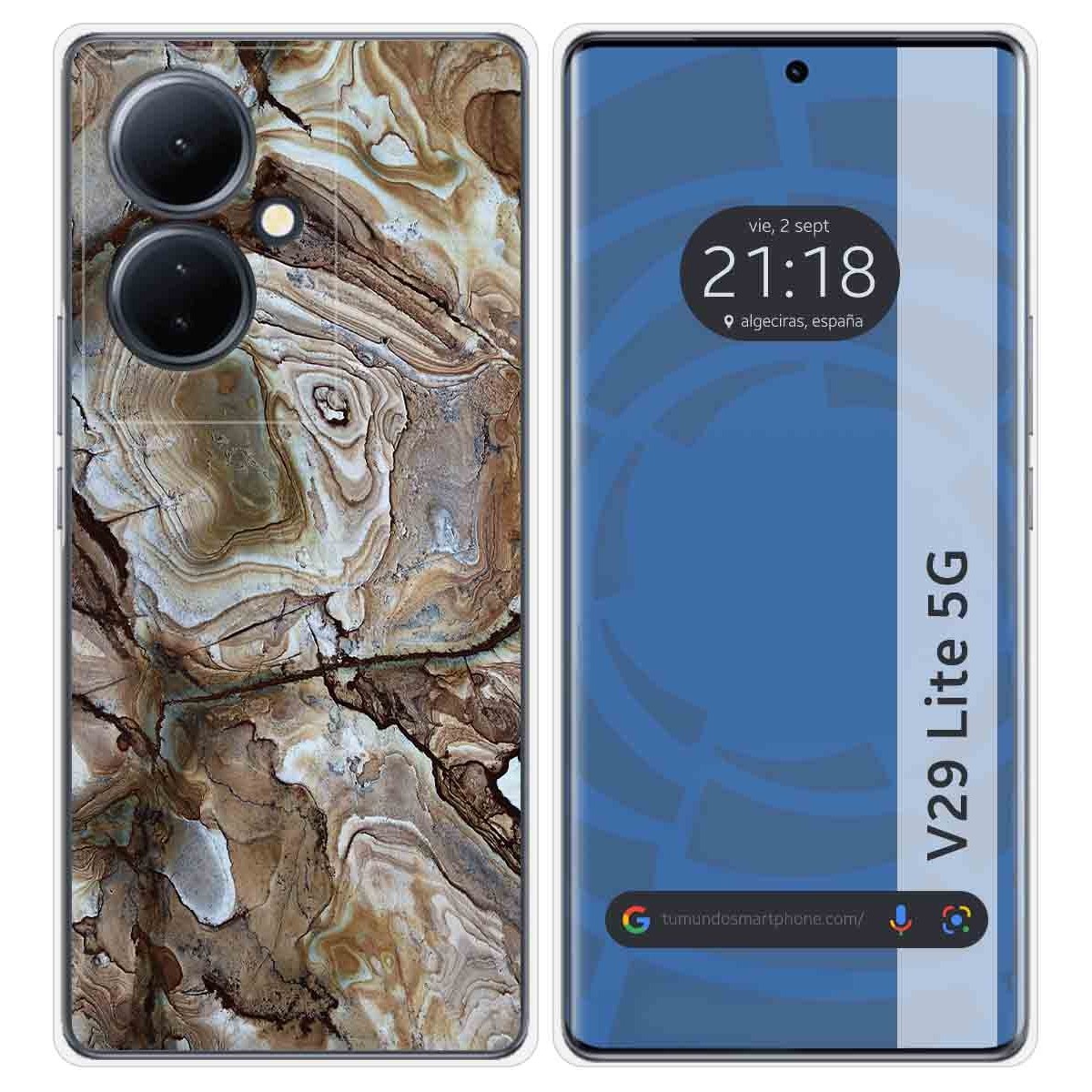 Funda Silicona para Vivo V29 Lite 5G diseño Mármol 14 Dibujos