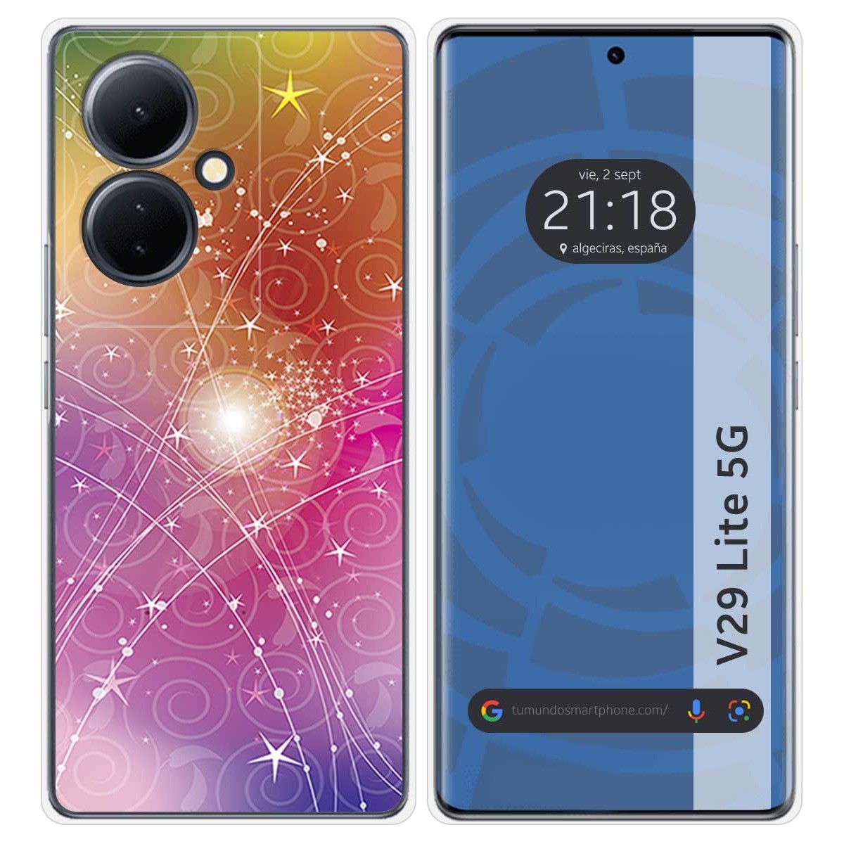 Funda Silicona para Vivo V29 Lite 5G diseño Abstracto Dibujos