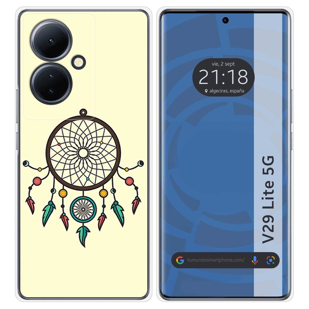 Funda Silicona para Vivo V29 Lite 5G diseño Atrapasueños Dibujos