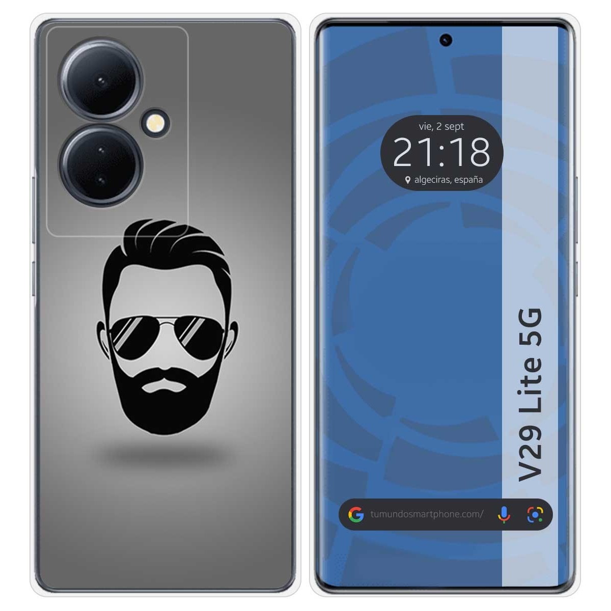 Funda Silicona para Vivo V29 Lite 5G diseño Barba Dibujos