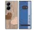 Funda Silicona para Vivo V29 Lite 5G diseño Corazones Madera Dibujos