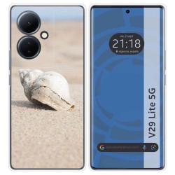Funda Silicona para Vivo V29 Lite 5G diseño Concha Dibujos