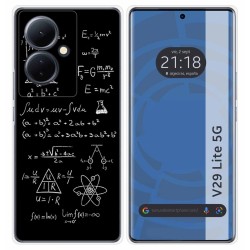 Funda Silicona para Vivo V29 Lite 5G diseño Formulas Dibujos