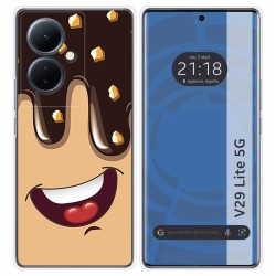 Funda Silicona para Vivo V29 Lite 5G diseño Helado Chocolate Dibujos