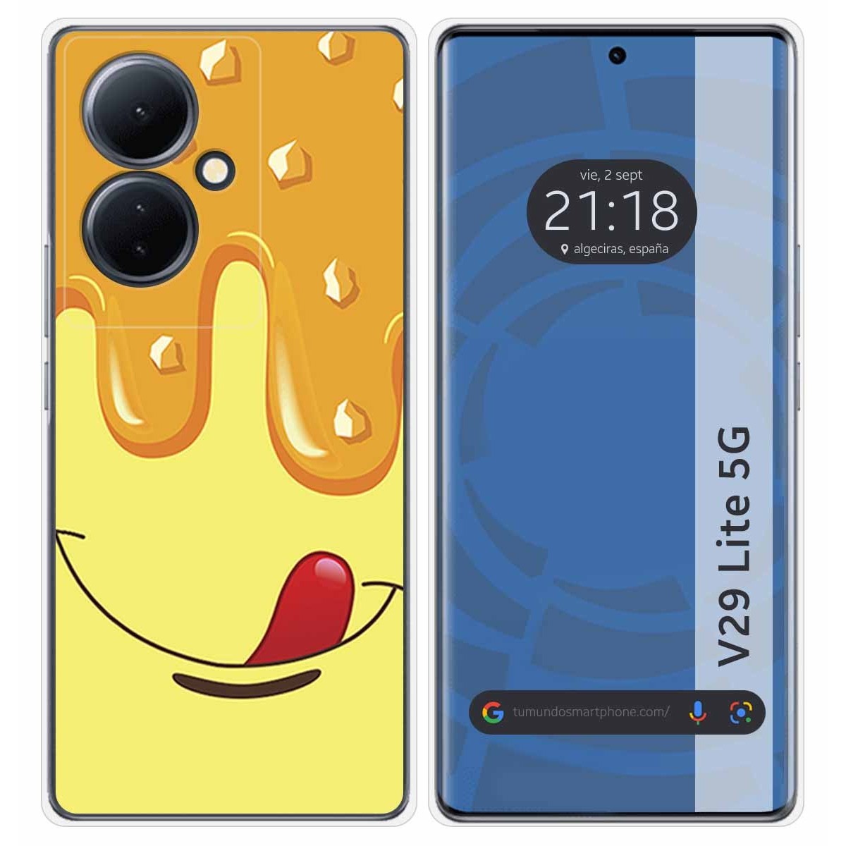 Funda Silicona para Vivo V29 Lite 5G diseño Helado Vainilla Dibujos