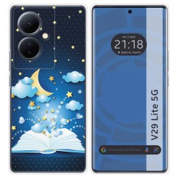 Funda Silicona para Vivo V29 Lite 5G diseño Libro Cuentos Dibujos