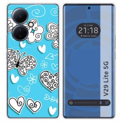 Funda Silicona para Vivo V29 Lite 5G diseño Mariposas Dibujos