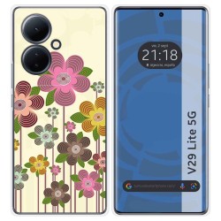 Funda Silicona para Vivo V29 Lite 5G diseño Primavera En Flor Dibujos