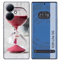 Funda Silicona para Vivo V29 Lite 5G diseño Reloj Dibujos