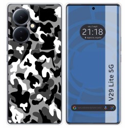 Funda Silicona para Vivo V29 Lite 5G diseño Snow Camuflaje Dibujos