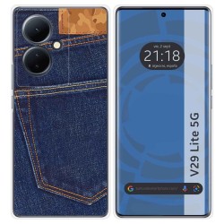 Funda Silicona para Vivo V29 Lite 5G diseño Vaquero Dibujos