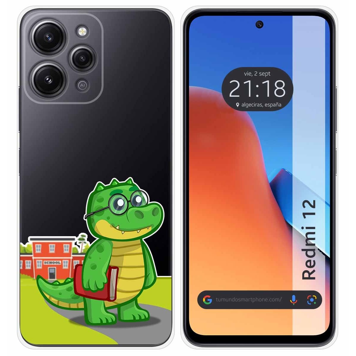 Funda Silicona Transparente compatible con Xiaomi Redmi 12 diseño Coco Dibujos