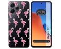 Funda Silicona Transparente compatible con Xiaomi Redmi 12 diseño Flamenco Dibujos