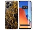 Funda Silicona Transparente compatible con Xiaomi Redmi 12 diseño Hojas Dibujos