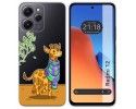 Funda Silicona Transparente compatible con Xiaomi Redmi 12 diseño Jirafa Dibujos