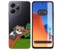 Funda Silicona Transparente compatible con Xiaomi Redmi 12 diseño Panda Dibujos