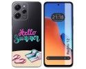 Funda Silicona Transparente compatible con Xiaomi Redmi 12 diseño Summer Dibujos