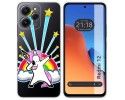 Funda Silicona Transparente compatible con Xiaomi Redmi 12 diseño Unicornio Dibujos