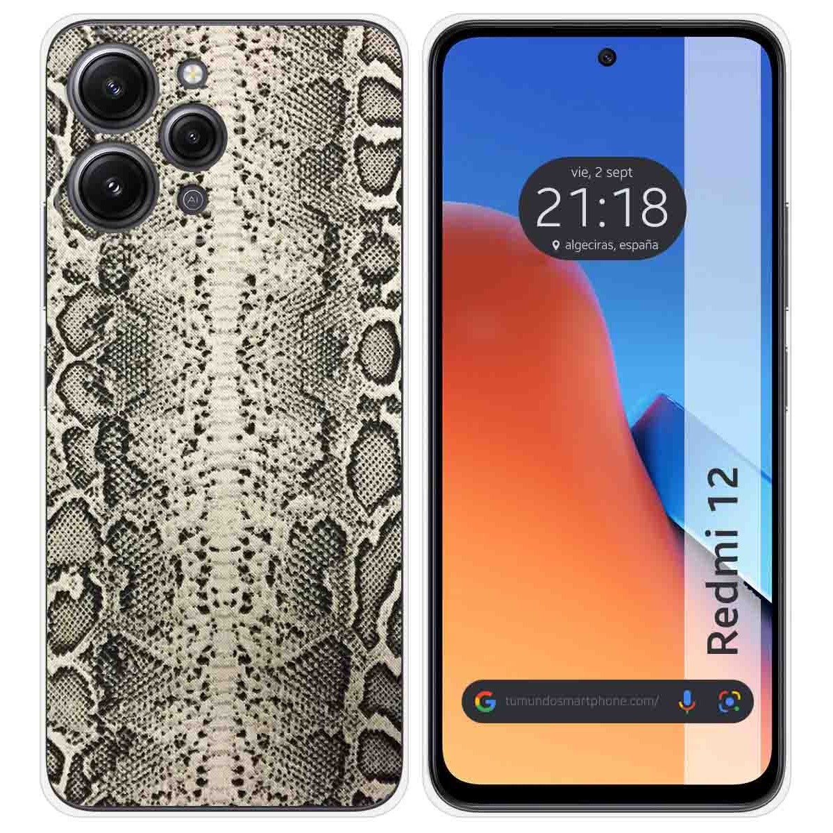 Funda Silicona compatible con Xiaomi Redmi 12 diseño Animal 01 Dibujos