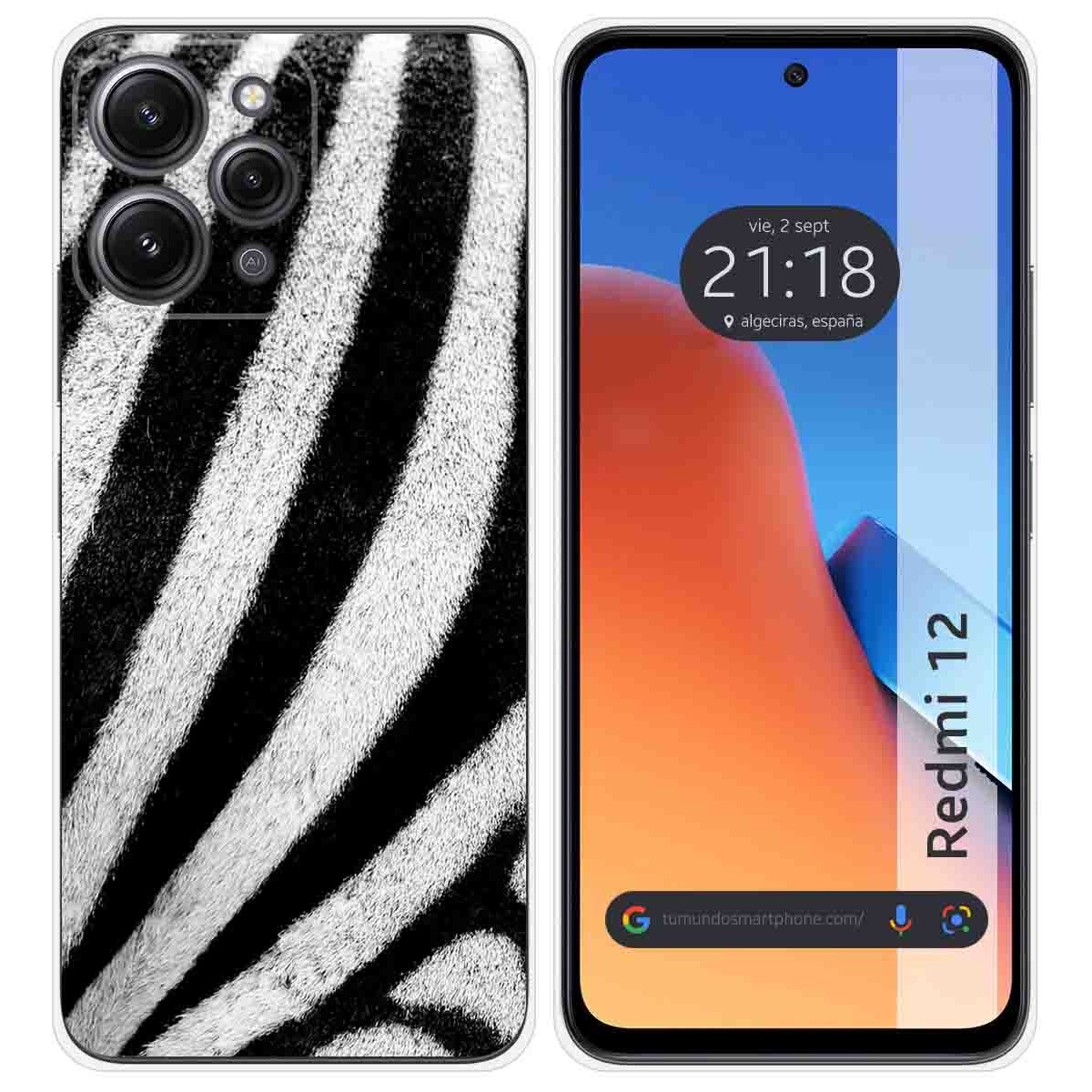 Funda Silicona compatible con Xiaomi Redmi 12 diseño Animal 02 Dibujos