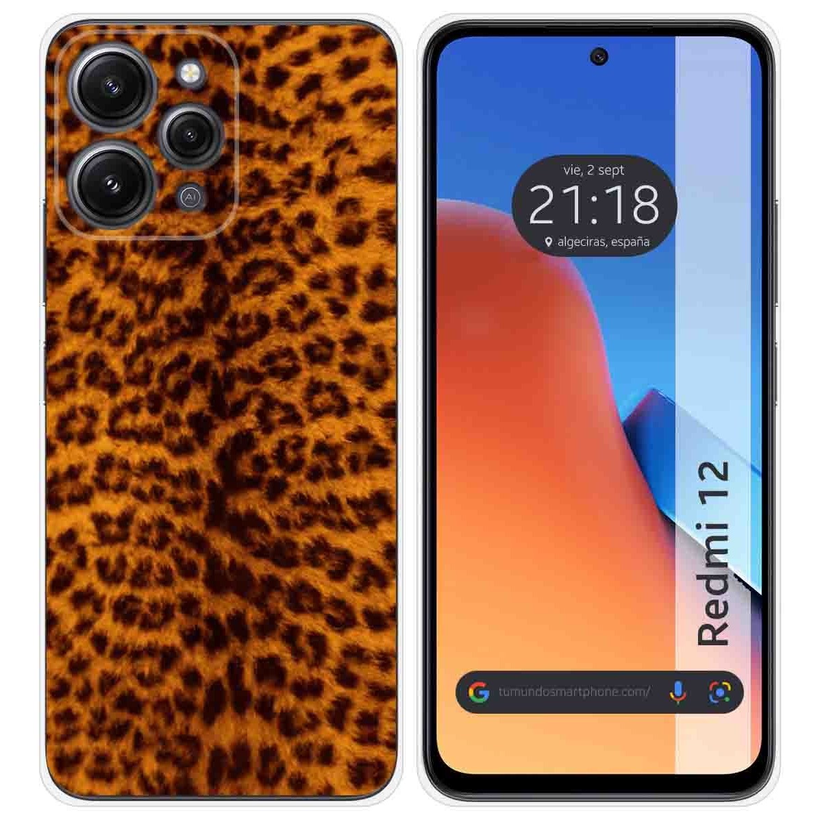 Funda Silicona compatible con Xiaomi Redmi 12 diseño Animal 03 Dibujos