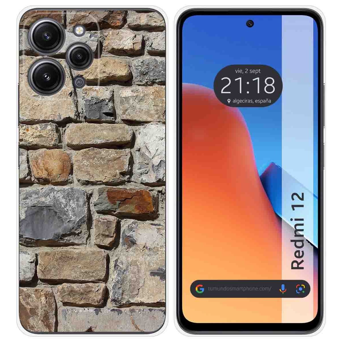 Funda Silicona compatible con Xiaomi Redmi 12 diseño Ladrillo 03 Dibujos