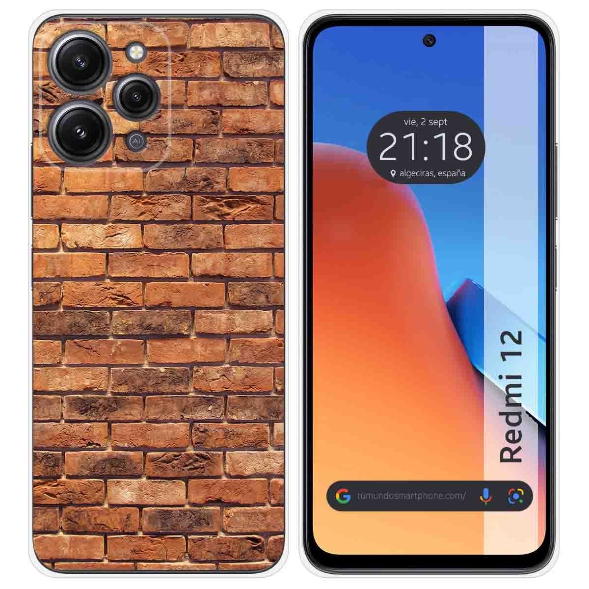 Funda Silicona compatible con Xiaomi Redmi 12 diseño Ladrillo 04 Dibujos