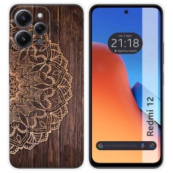 Funda Silicona compatible con Xiaomi Redmi 12 diseño Madera 06 Dibujos