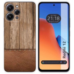 Funda Silicona compatible con Xiaomi Redmi 12 diseño Madera 09 Dibujos