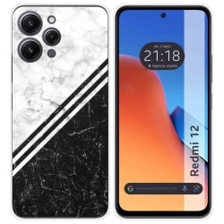 Funda Silicona compatible con Xiaomi Redmi 12 diseño Mármol 01 Dibujos