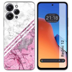 Funda Silicona compatible con Xiaomi Redmi 12 diseño Mármol 03 Dibujos