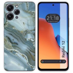 Funda Silicona compatible con Xiaomi Redmi 12 diseño Mármol 09 Dibujos
