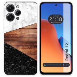 Funda Silicona compatible con Xiaomi Redmi 12 diseño Mármol 11 Dibujos