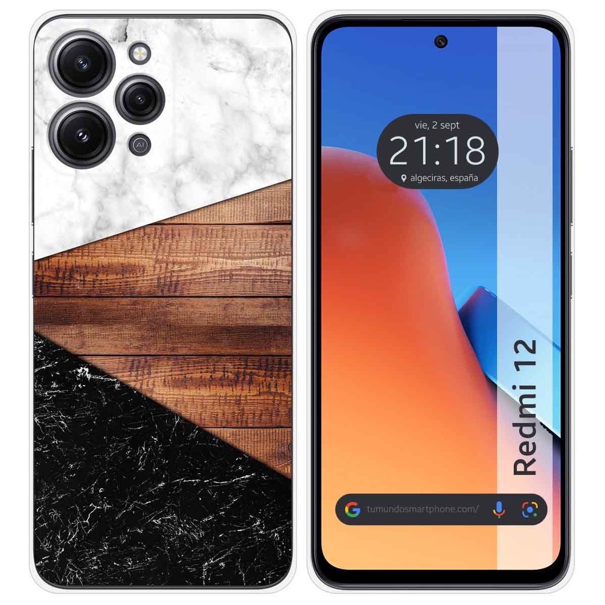 Funda Silicona compatible con Xiaomi Redmi 12 diseño Mármol 11 Dibujos