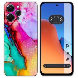 Funda Silicona compatible con Xiaomi Redmi 12 diseño Mármol 15 Dibujos