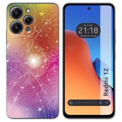 Funda Silicona compatible con Xiaomi Redmi 12 diseño Abstracto Dibujos