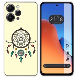 Funda Silicona compatible con Xiaomi Redmi 12 diseño Atrapasueños Dibujos