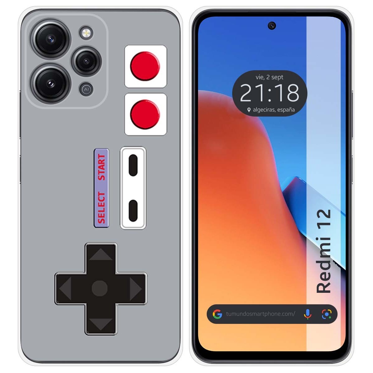 Funda Silicona compatible con Xiaomi Redmi 12 diseño Consola Dibujos